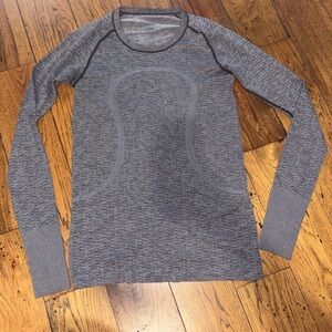 Lululemon Swiftly Tech Seamless Heathered Long Sleeve Top - Gray Size L